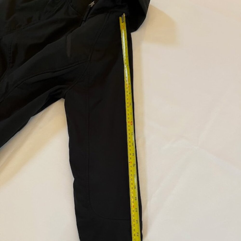 FREE TECH | Women's Softshell Jacket Black Hooded Zip Up Athletic Sz 8-10 -EUC - Picture 7 of 14